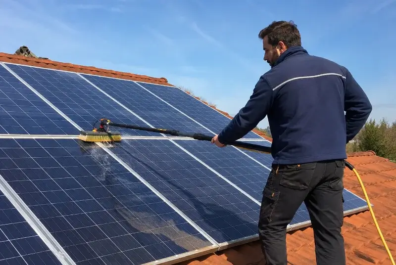 Nettoyage et entretien de panneaux solaires à Lastours