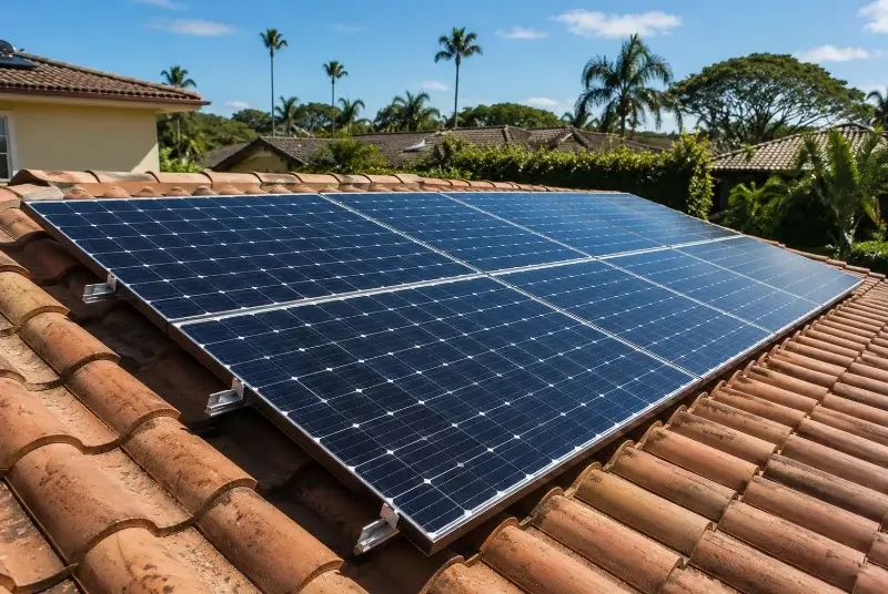 Installation de panneaux solaires à Lastours